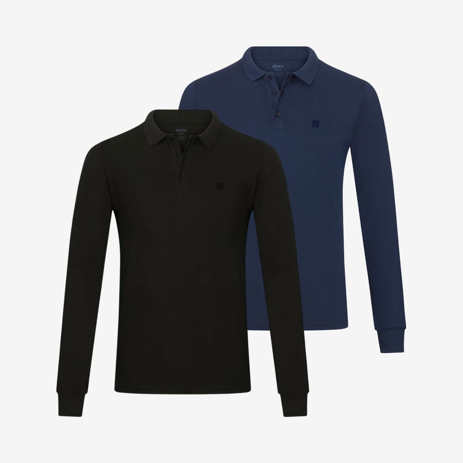 Bamboo Long Sleeve Polos 2-Pack