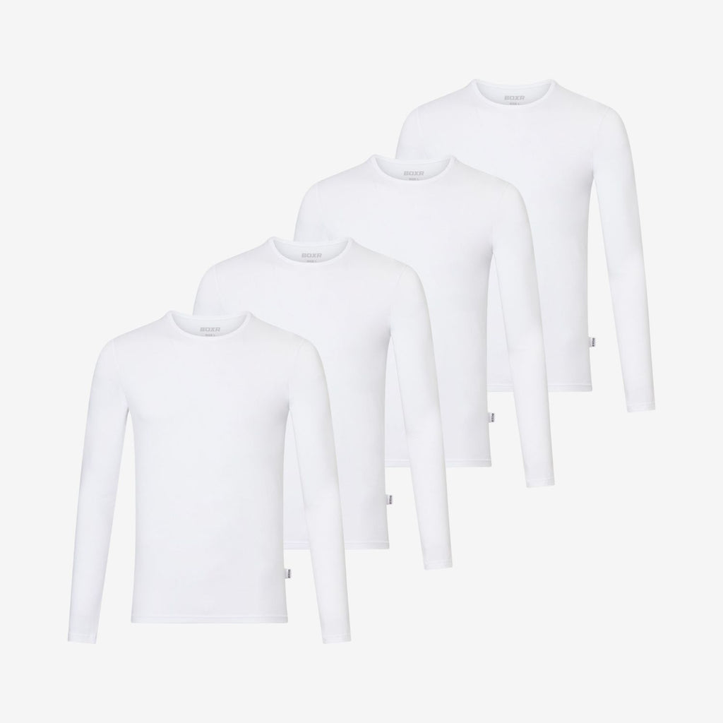 Bamboo Long Sleeve Undershirts 4-Pack