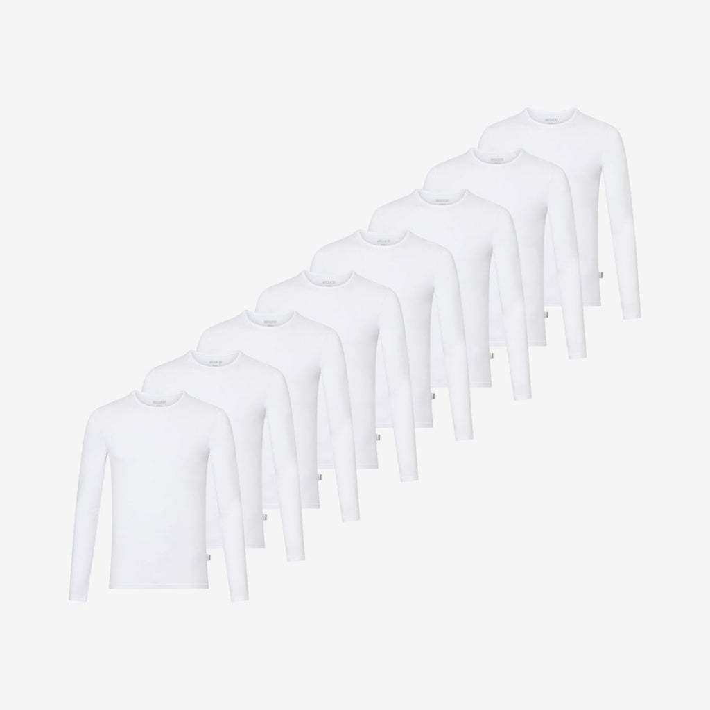 Bamboo Long Sleeve Undershirts 8-Pack