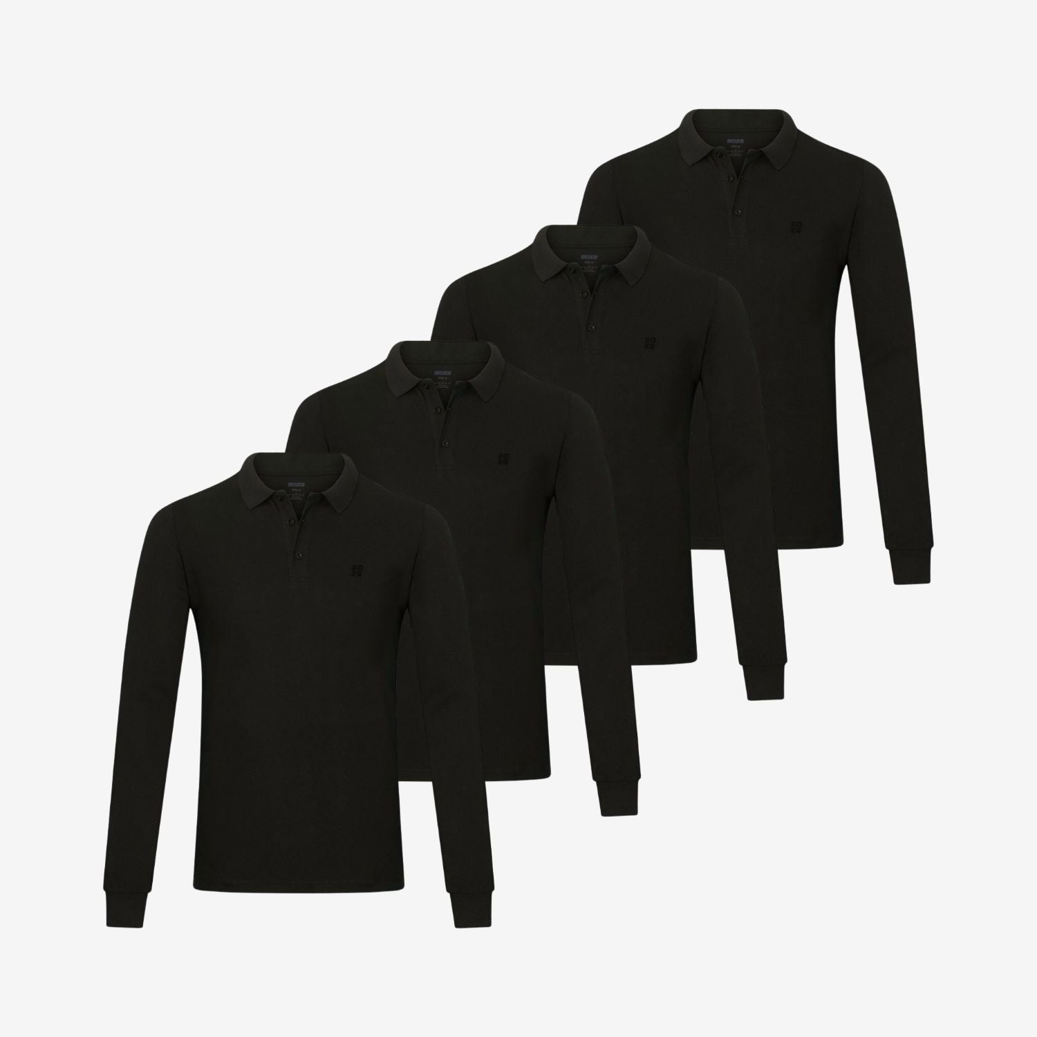Bamboo Long Sleeve Polos 4-Pack