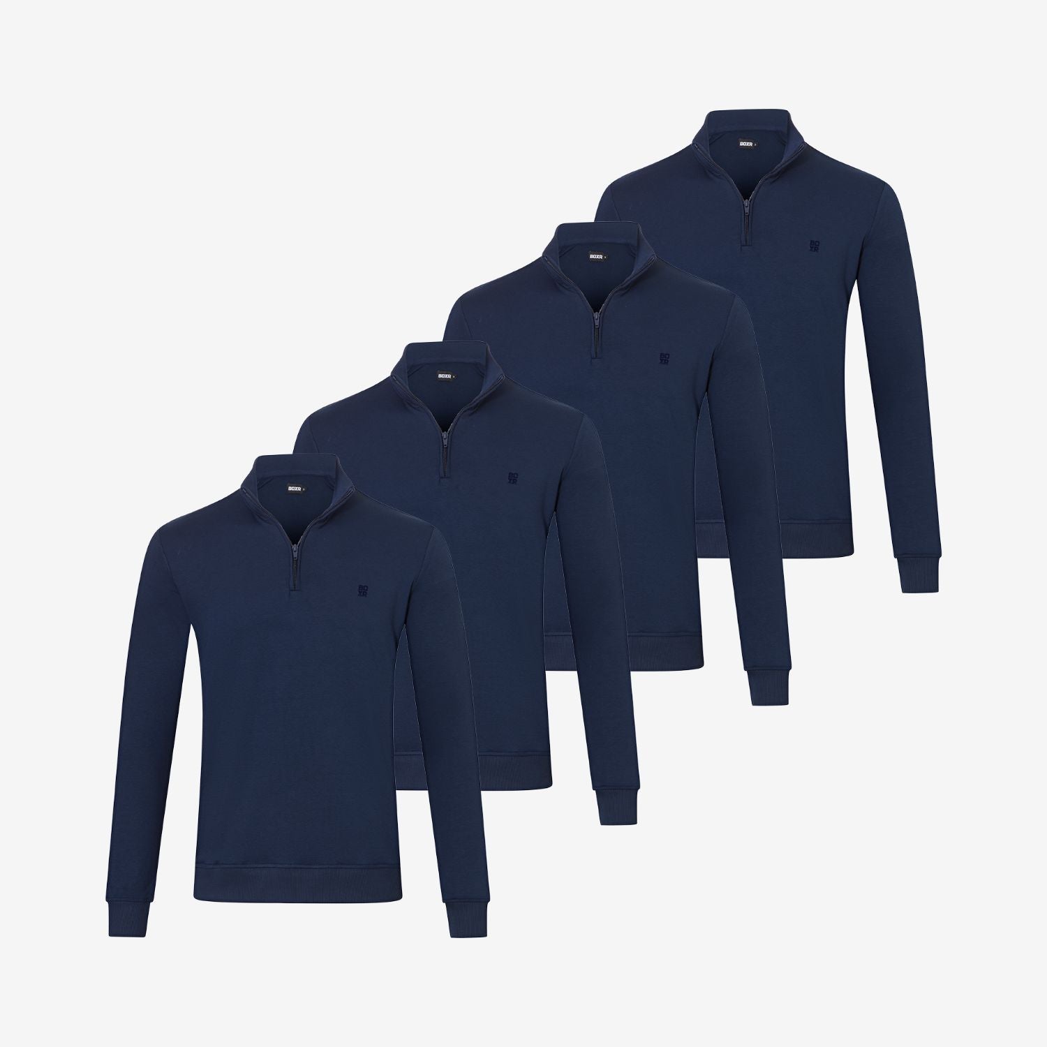 Bamboo Quarter-Zip Pullovers 4-Pack