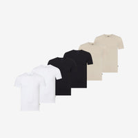 Bamboo Undershirts Round-neck 6-Pack