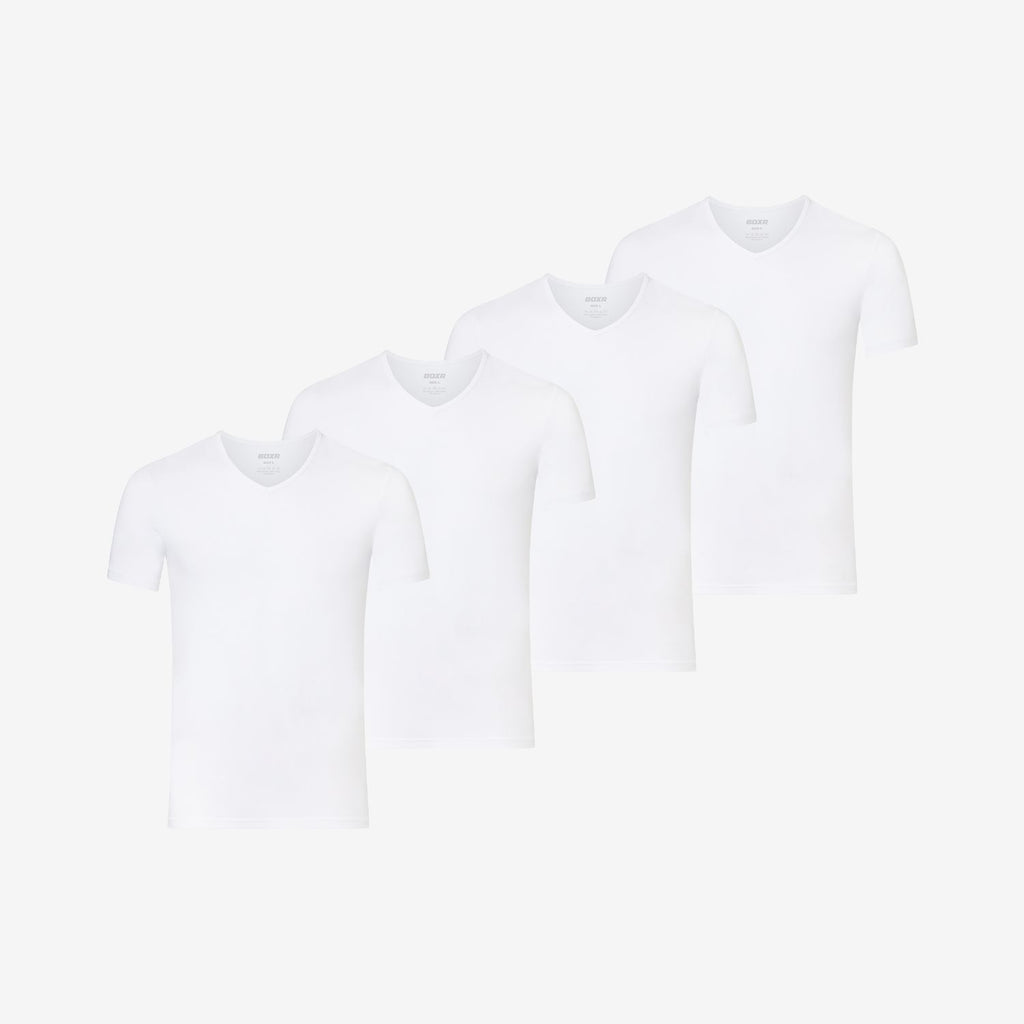 Bamboo Undershirts V-neck 4-Pack