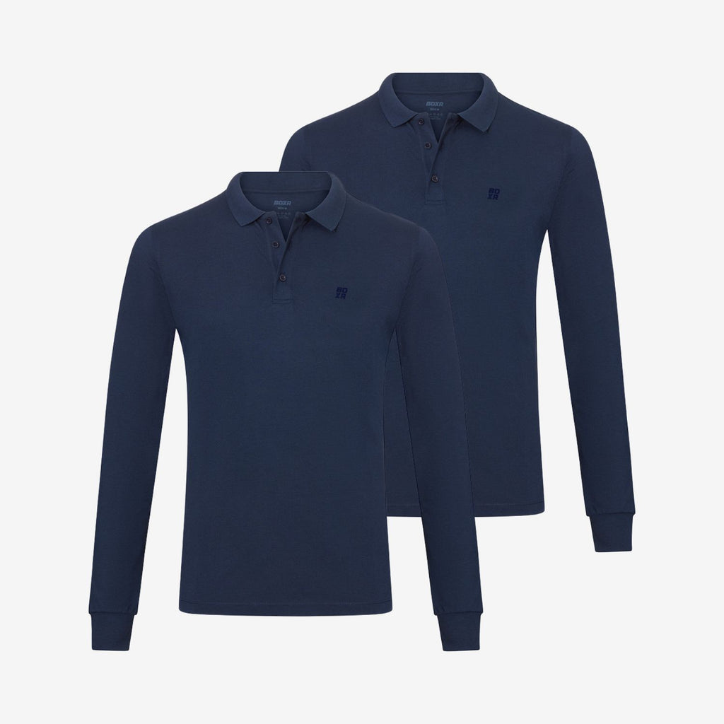 Bamboo Long Sleeve Polos 2-Pack